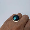 Full Moon ring med Labradorit