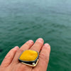 Ring med Rav og champagne diamant
