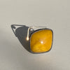 Ring med Rav og champagne diamant