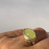 Bobbel ring med prehnit