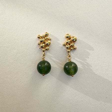 Pops ørestikker med nefrit jade
