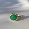 Bobbel ring med chrysopras
