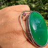 Ring with Amber and Champagne Diamond