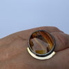 Full Moon ring with turquoise