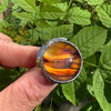 Full Moon ring with turquoise