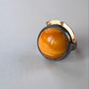 Full Moon ring med rav