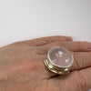 Full Moon ring med rosakvarts