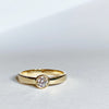 Ring m. hvid diamant 0,33 ct