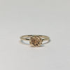 guld blomsterknop ring