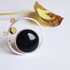 ring med sort onyx