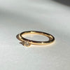 Ring m. naturlig brun diamant