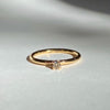 Ring m. naturlig brun diamant