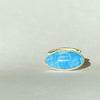 Full Moon ring med blå opal