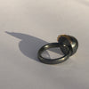 ring med grå månesten