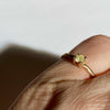Ring m. naturlig gul diamant 0,16 carat