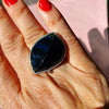 Ring med sort onyx