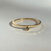 Ring m. naturlig champagne farvet diamant
