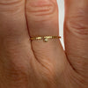 Ring m. naturlig champagne farvet diamant