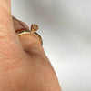 Ring m. naturlig brun diamant