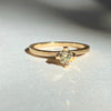 Ring m. naturlig gul diamant
