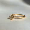 Ring m. naturlig gul diamant
