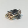 guld blomsterknop ring