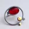 ring med karneol
